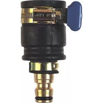 Hahnverbinder c.k tools G7919 — schwarzer Messing, kompakte Armaturenverschraubung