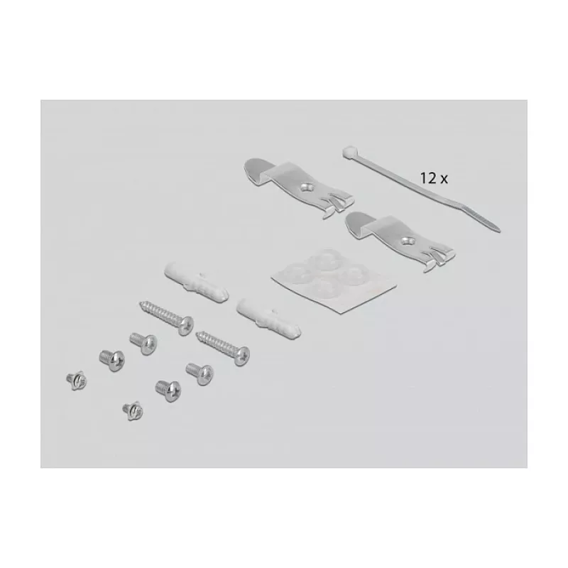 Patch Panel DeLOCK Keystone 12 Port Grau