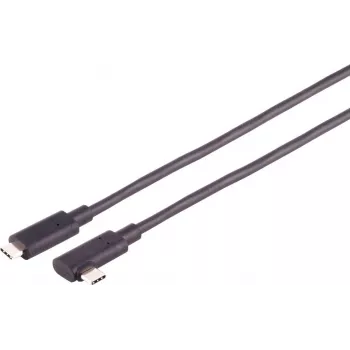 USB-Kabel S/CONN 30-42045 3 m USB 3.2 Gen 2 USB-C Schwarz