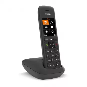 Gigaset C575 Analog/DECT Telefon mit Rufnummernanzeige Schwarz
