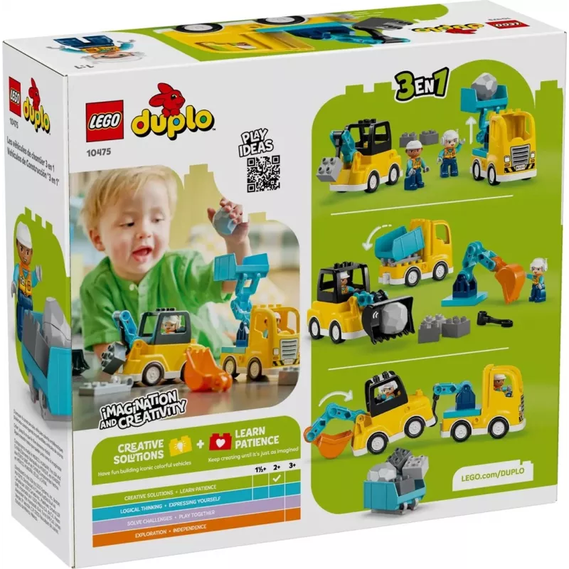 LEGO DUPLO 10475 3-in-1 Baustellenfahrzeuge