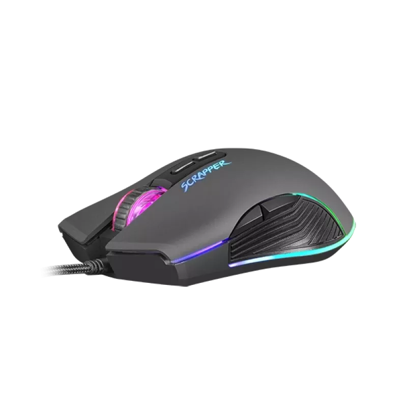 FURY Scrapper Maus Gaming beidhändig USB Typ-A Optisch 6400 DPI