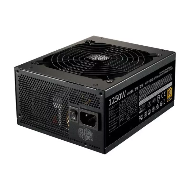 Cooler Master MPE-C501-AFCAG-EU MWE Gold V2, ATX 1250W, RTX Ready, Modular, 140mm, Schwarz