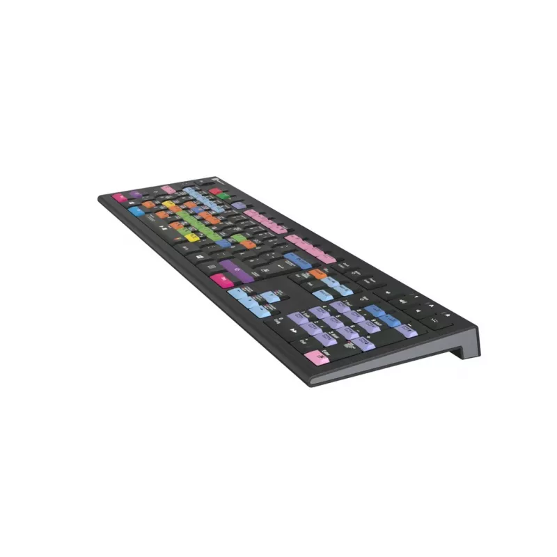 Tastatur Logickeyboard LKB-FLS-A2PC-DE Universal USB QWERTZ German Schwarz