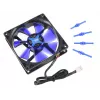 Computer-Gehäuselüfter NoiseBlocker SchwarzSilentFan XE1 92 mm, 1500 U/min, 17 dB, 50 m³/h, 4 V, Schwarz