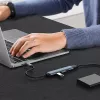 USB-Hub QOLTEC 53793 — USB 3.0 Eingang, 3× USB 2.0 Anschlüsse