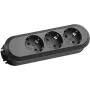 Power Extension Bachmann SMARTLINE 1.5m 3 AC Outlets Indoor Schwarz