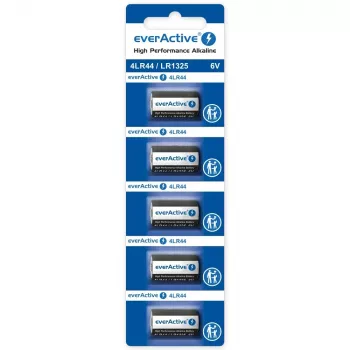 Alkaline-Knopfzellen everActive LR44 1,5 V – 5er-Pack