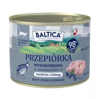 BALTICA regionale Geschmacksrichtungen Wachtel - Nassfutter für Katzen - 185g