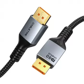 CABLETIME DisplayPort-auf-DisplayPort-Kabel 16K 2.1, 2 m