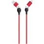 USB-Kabel 2GO 797370 1,2 m USB A/USB C USB C/Lightning Schwarz Rot