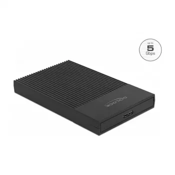HDD/SSD-Gehäuse DeLOCK 42011 Schwarz 2,5 Zoll SATA III 5 Gbit/s