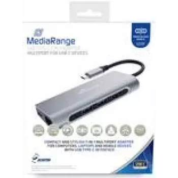 MEDIARANGE MRCS510 – USB 3.2 Gen 1 (3.1 Gen 1) Type-C – USB 3.2 Gen 1 (3.1 Gen 1) Type-A – USB 3.2 Gen 1 (3.1 Gen 1) Type-C – 3840 x 2160 Pixel – SD,SDHC,SDXC – 5000 Mbit/s – Silber
