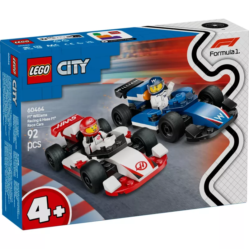 LEGO CITY 60464 F1 - Williams Racing & Haas F1 Rennwagen