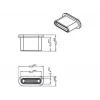 Buchsen-Schutzkappe DeLOCK 64014 USB Typ-C Schwarz 10 Stück
