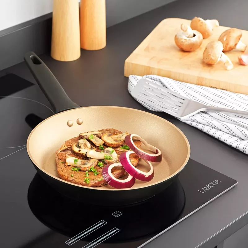 Bratpfanne Russell Hobbs RH01666BEU7 24 cm, antihaftbeschichtet, schwarz