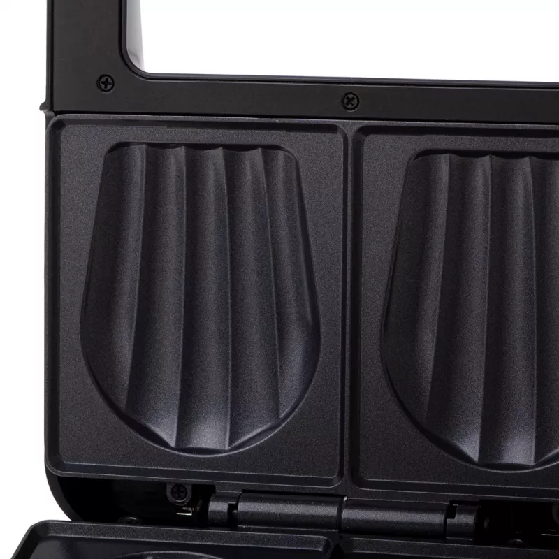 Toaster Adler AD 3079 — Einzelne Antihaftplatte, 750 W, schwarz, vertikale Aufbewahrung