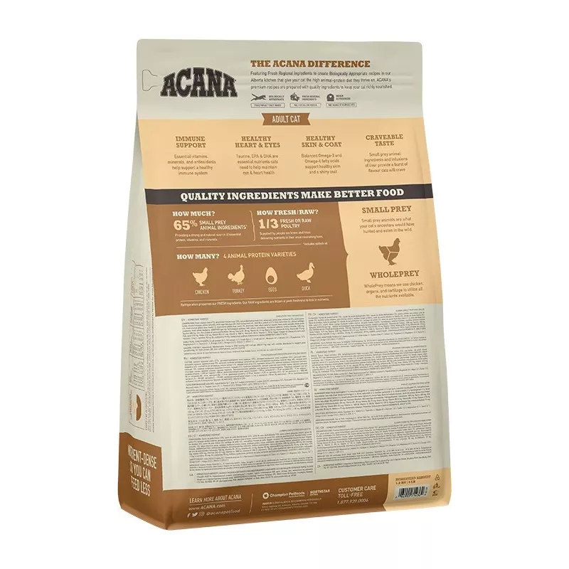 ACANA Homestead Harvest - Trockenfutter für Katzen - 1,8kg
