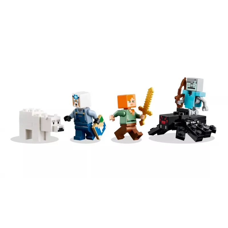 Konstruktionsspielzeug LEGO Minecraft The Pickaxe Mine Set 21277 – 530 Teile, 3 Minifiguren, Alter 8+