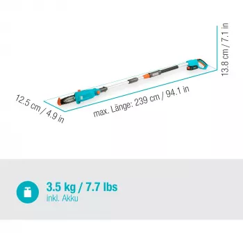 Gardena TCS 20 / 18V P4A 5 cm Lithium-Ion Schwarz Blau Orange