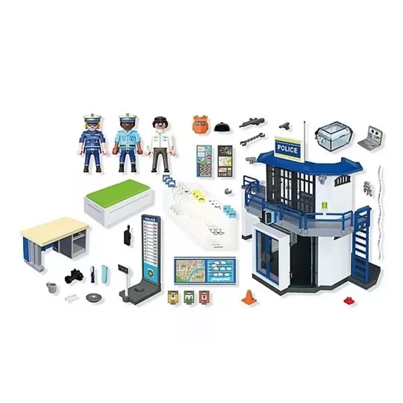 Playmobil Action Heroes 71874 Polizeistation mit Verhörraum