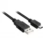 USB 2.0 Kabel, USB-A Stecker > Mini-USB Stecker (schwarz, 2,0 Meter, doppelt geschirmt)
