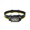 Stirnlampen-Taschenlampe Nitecore HC60 UHE mit 4000 mAh Akku, 6-LED, wasserdicht, stoßfest, schwarz/gelb