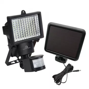 Maclean MCE442 Solar-LED-Strahler mit Bewegungsmelder Flutlicht Wandmontage-Leuchte Dämmerung IP44 6W 6000K
