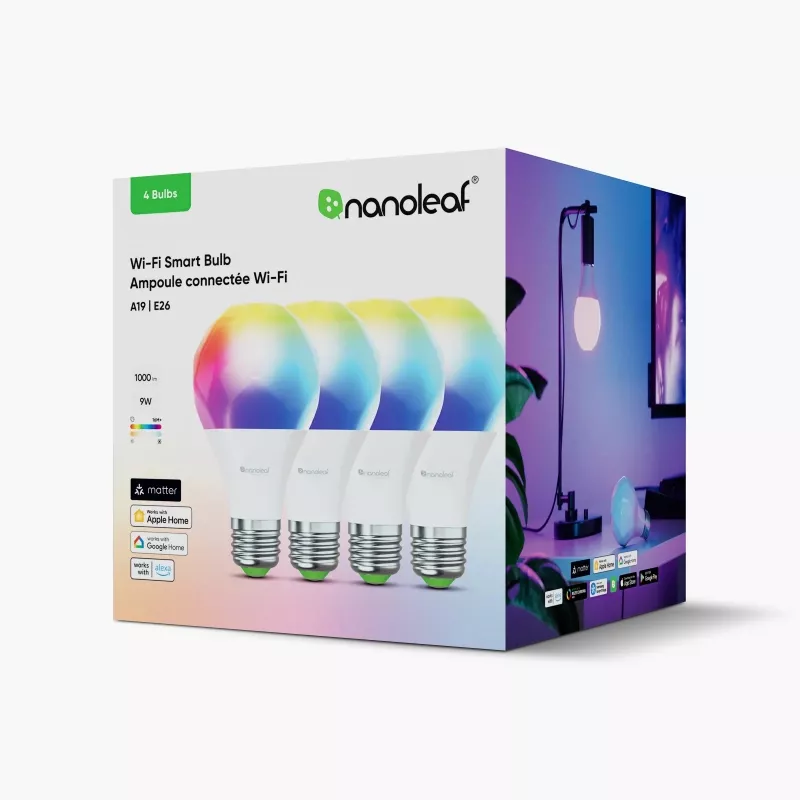 Intelligente Lampe Nanoleaf Essentials A60 900 lm 2700–6500 K E27 9 W RGBCW
