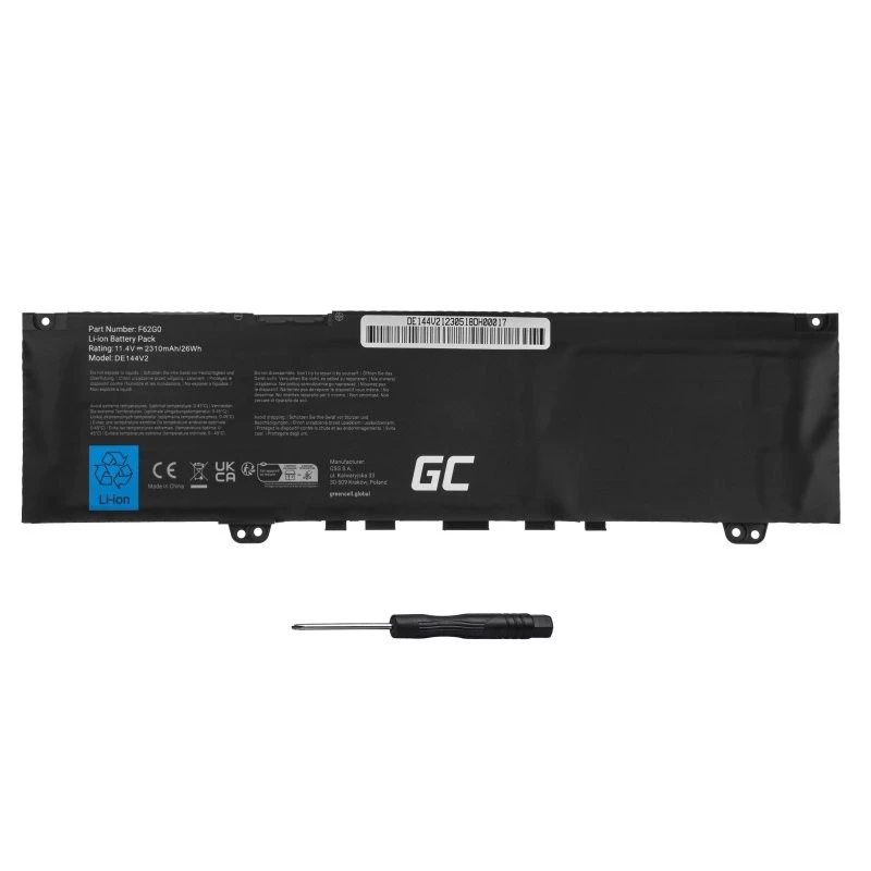 Batterie Green Cell DE144V2 für DELL Inspiron 13 5370 7370 7373 7380 7386 Vostro 5370