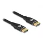 DeLOCK DisplayPort-Kabel 8K 60 Hz 3 m Schwarz Metall