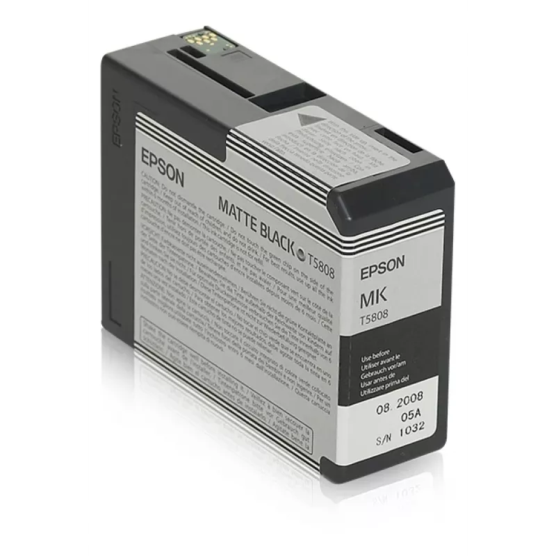 Tintenpatrone Epson C13T5808 Mattschwarz — Original Epson Patrone, mattschwarz
