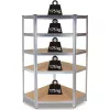 Gartenwerkzeug-Aufbewahrungsregal Top e shop Rack GC9030 — Verzinkter Stahl & MDF, 900x300x1800 mm, freistehend/wandmontiert, 875 kg Kapazität