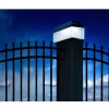 GB128 LED-Solarleuchte für Zaunpfosten und Garten, Schwarz - Grün Blue