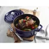 Staub 24 cm runder Gusseisen-Cocotte Dunkelblau