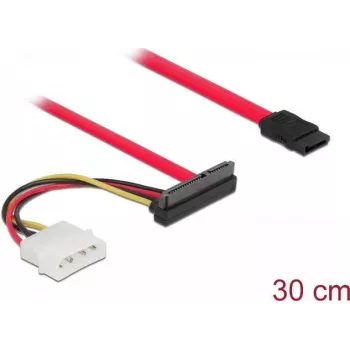 SATA-Kabel DeLOCK 86078 0,5 m SATA 7-pol SATA 22-pol Molex
