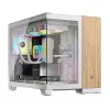 Computergehäuse Corsair CC-9011288-WW Midi Tower Bambus, Weiß