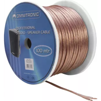 Lautsprecherkabel Omnitronic 30300611, 2x2,5 mm², 100-m-Rolle