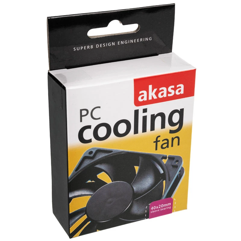 Gehäuselüfter Akasa AK-4020MS Schwarz