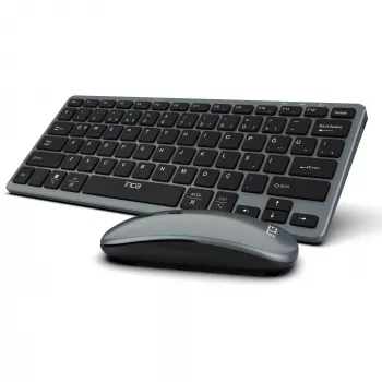 INCA IBK-572BT kabelloses Tastatur-Maus-Set, grau