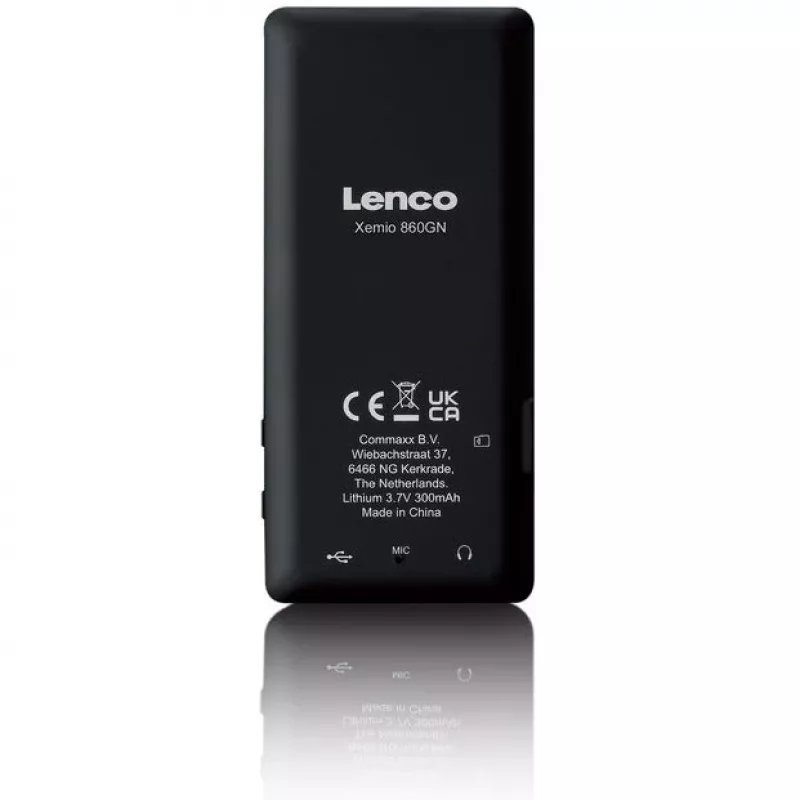 MP3-Player Lenco Xemio-860GN 8 GB Schwarz/Limonengrün LCD 18h Wiedergabe
