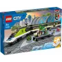 LEGO 60337 City Express Personenzug Set ferngesteuertes Spielzeug Geschenk für Kinder Jungen und Mädchen mit funktionierenden Scheinwerfern 2 Waggons und 24 Schienenteilen