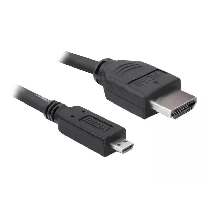 DeLOCK - Video- / Audiokabel - HDMI - 32 AWG - HDMI, 19-polig (M) - 19-polig Micro-HDMI (M) - 3 m (82663)