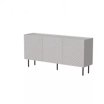 Kommode Cama LUCCA 3D 165x40x80 cm — Cashmere, Spanplatte, 16 mm Korpus, 1,8 cm Türstärke