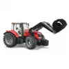 Spielzeugtraktor BRUDER Massey Ferguson 7624 mit Frontlader, rot, für Kinder ab 3 Jahren