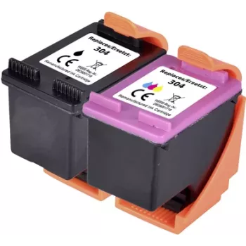 Renkforce Tinten-Kombipack ersetzt HP 304 (3JB05AE) kompatibles Kombipack Schwarz, Cyan, Magenta, Gelb RF-I-HP304BKCMY RF-5628894 (RF-5628894)