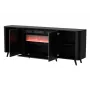 Kommode Cama Meble Volare 200 x 39 x 75 cm, schwarz / San Sebastian, Spanplatte