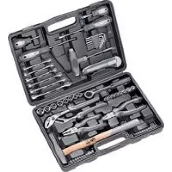Werkzeugkasten KWB 375500 — 63-teiliges Werkzeugset mit verschiedenen Steckschlüsseln und Bits