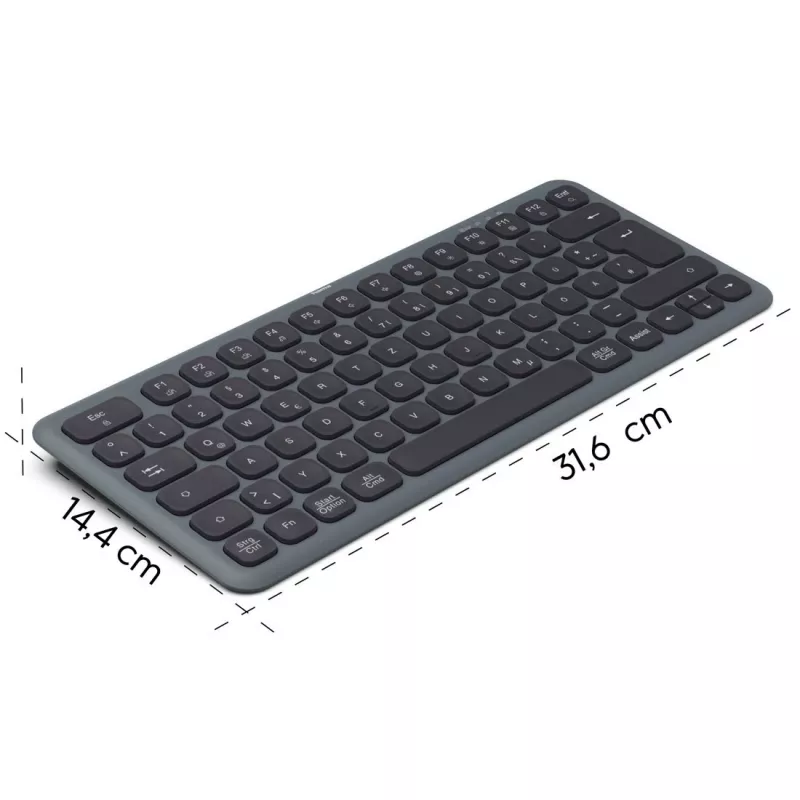 WK-500 Multi-Device-Tastatur Schwarz-Grau