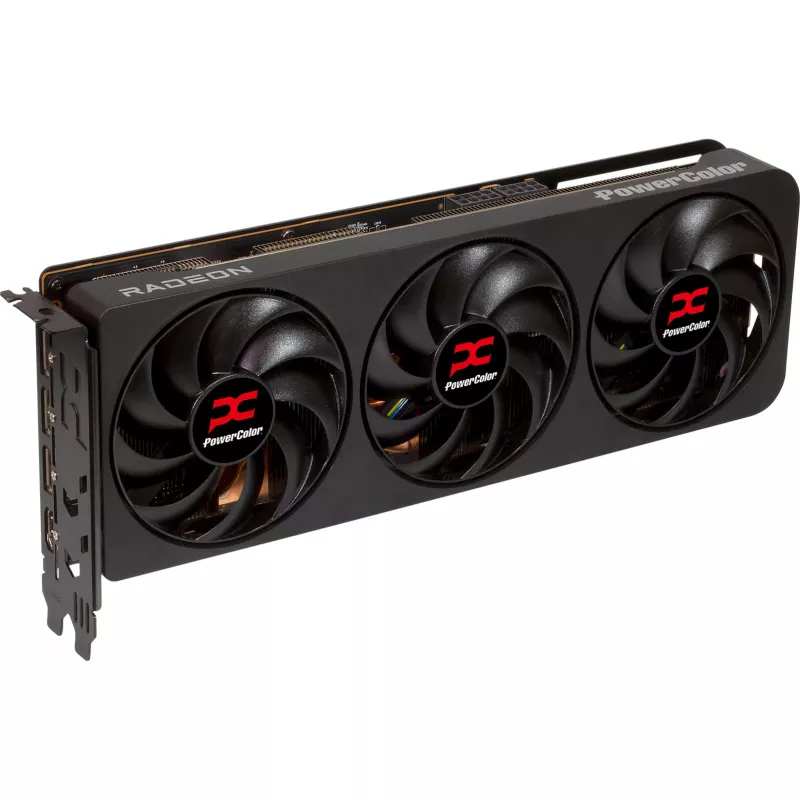 Grafikkarte LeistungFarbe Radeon RX 9070 XT 16 GB GDDR6, PCIe x16 5.0, 256-bit, 289 mm, 3-Lüfter